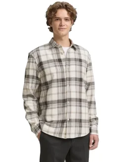 Blouse - relaxed fit - crème
