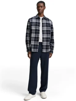 Blouse - relaxed fit - donkerblauw