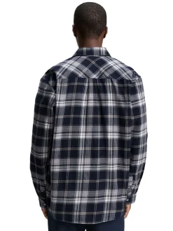 Blouse - relaxed fit - donkerblauw