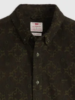 Blouse - relaxed fit - kaki