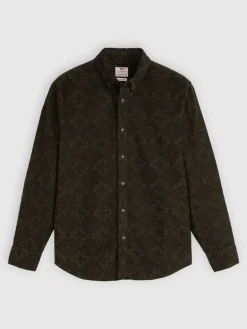 Blouse - relaxed fit - kaki
