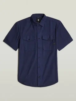 Blouse - slim fit - donkerblauw