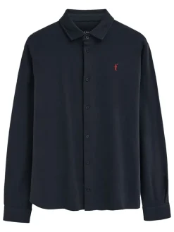 Blouse - slim fit - donkerblauw