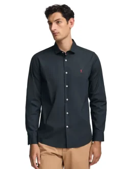 Blouse - slim fit - donkerblauw