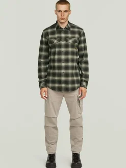 Blouse - slim fit - groen