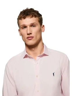 Blouse - slim fit - lichtroze