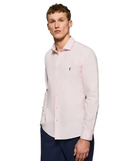 Blouse - slim fit - lichtroze