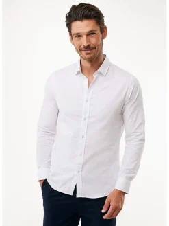 Blouse - slim fit - wit