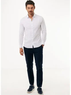 Blouse - slim fit - wit