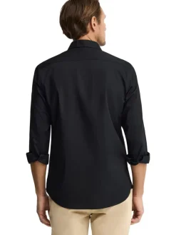Blouse - slim fit - zwart