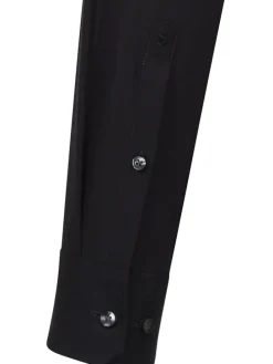 Blouse - slim fit - zwart
