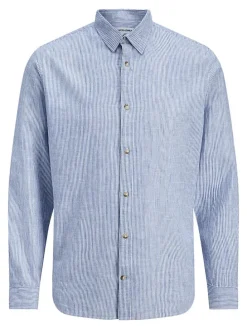 Blouse "Summer" blauw/wit