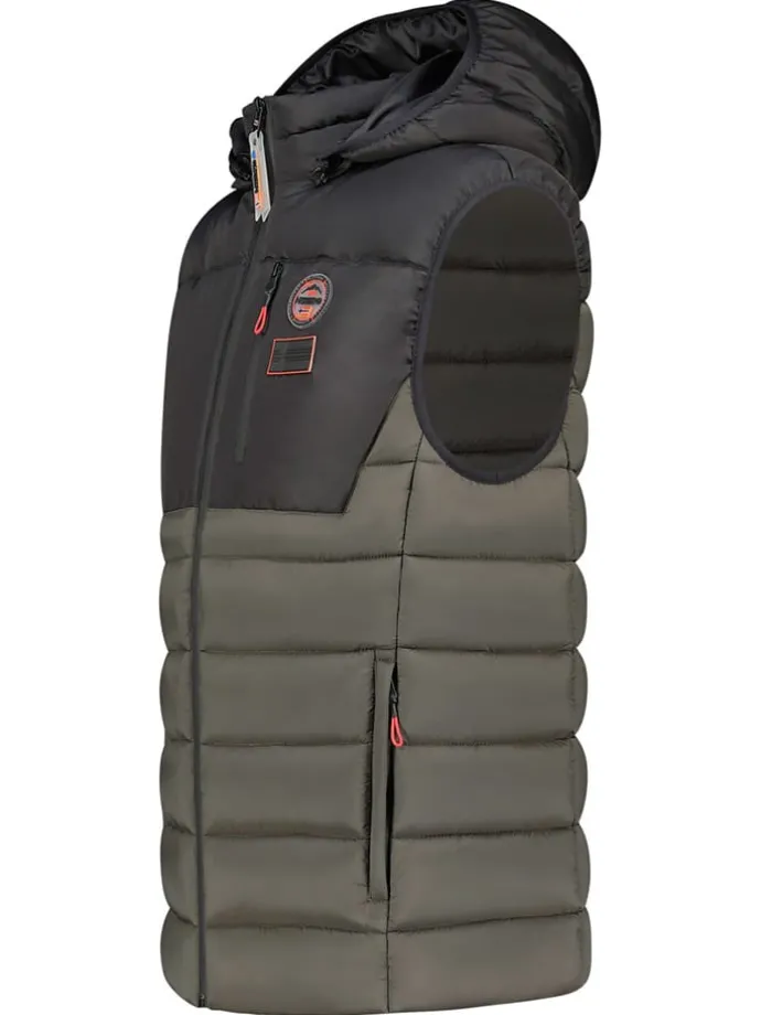 Bodywarmer "Vatilo" kaki/zwart