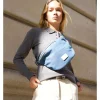 Borstbuidel "Cleo" donkerblauw - (B)30 x (H)20 x (D)6 cm