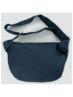 Borstbuidel "Cleo" donkerblauw - (B)30 x (H)20 x (D)6 cm