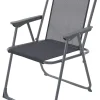 Campingstoel "Retexo" grijs - (B)52 x (H)56 x (D)6 cm