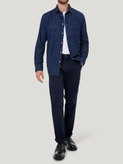 Chinobroek donkerblauw