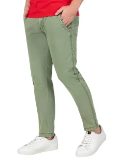 Chinobroek ''Lui'' - regular fit - blauwgrijs