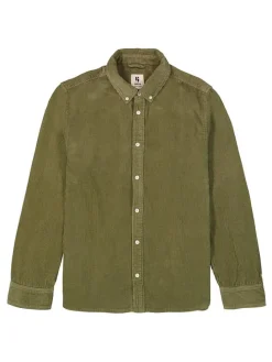 Corduroyblouse kaki