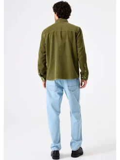 Corduroyblouse kaki