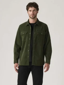 Corduroyblouse - regular fit - kaki