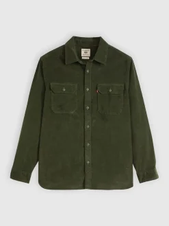 Corduroyblouse - regular fit - kaki