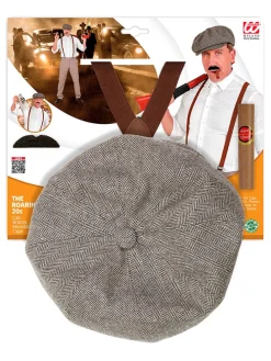 4-delige accessoiresset "De wilde jaren 20" grijs/lichtbruin
