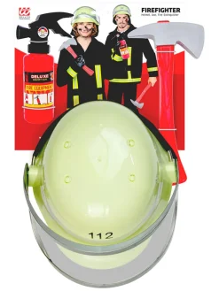 3-delige accessorieset "Feuerwehrmann" rood/geel/grijs