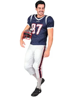 2-delige kostuum "Americam Football Player" donkerblauw/wit