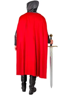 3-delige kostuum "Tempelridders" wit/rood/zilverkleurig