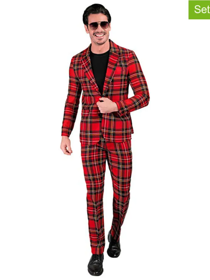 2-delige outfit "Party Fashion" rood/zwart
