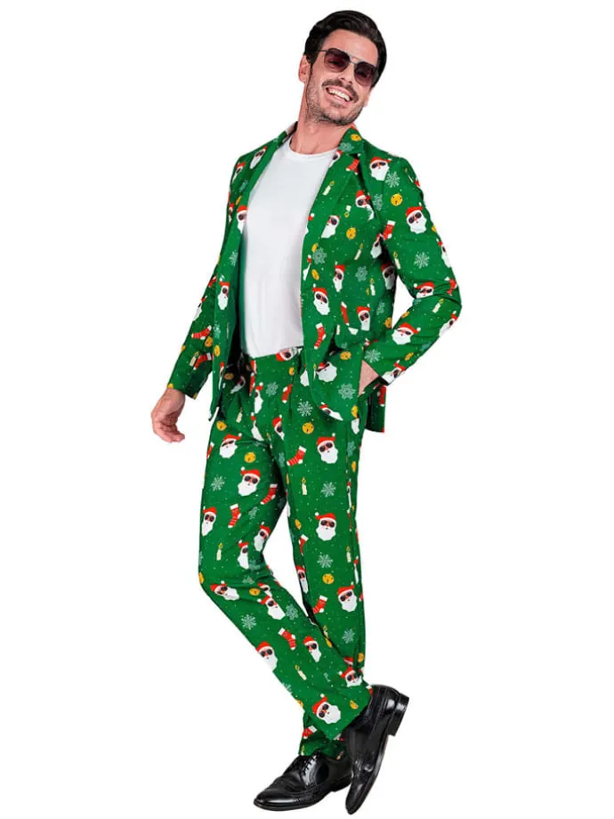 2-delige outfit "Santa Claus" groen/wit