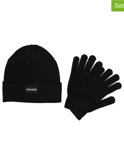 2-delige set: beanie en handschoenen zwart
