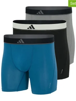 3-delige set: boxershorts blauw/zwart/grijs
