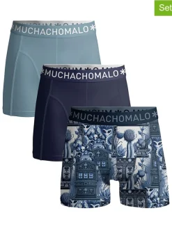3-delige set: boxershorts donkerblauw/lichtblauw