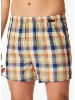 2-delige set: boxershorts donkerblauw/oranje