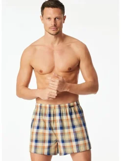 2-delige set: boxershorts donkerblauw/oranje