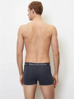 5-delige set: boxershorts donkerblauw/grijs