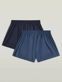 2-delige set: boxershorts donkerblauw/blauw