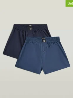 2-delige set: boxershorts donkerblauw/blauw