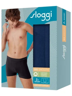 2-delige set: boxershorts "Go Smooth" donkerblauw