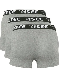 3-delige set: boxershorts grijs