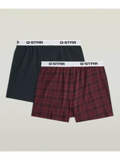 2-delige set: boxershorts rood/donkerblauw