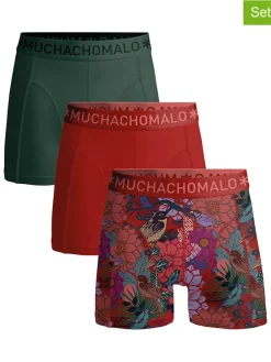 3-delige set: boxershorts rood/groen/meerkleurig
