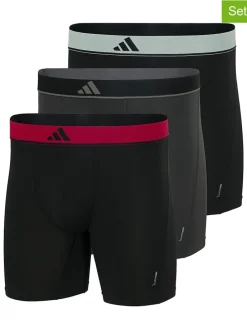 3-delige set: boxershorts zwart/rood/antraciet