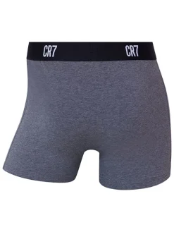 4-delige set: boxershorts zwart/grijs
