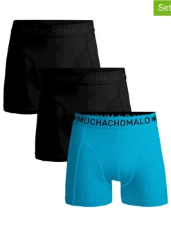 3-delige set: boxershorts zwart/donkerblauw/turquoise