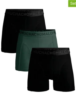 3-delige set: boxershorts zwart/groen
