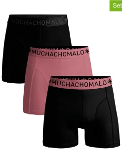 3-delige set: boxershorts zwart/roze