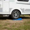 2-delige set: caravanstabilisatiewiggen blauw - (B) 41,5 x (H) 7,5 x (D) 15,5 cm